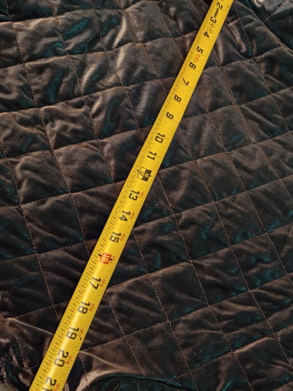 Zara Men Quilted Velvet Bomber Jacket - Picture 4 of 5